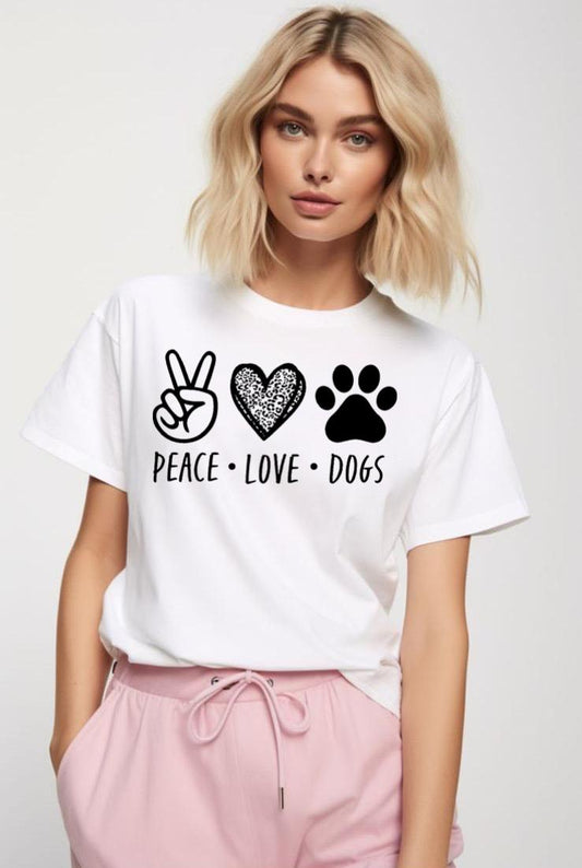 Tricou Peace Love Dogs