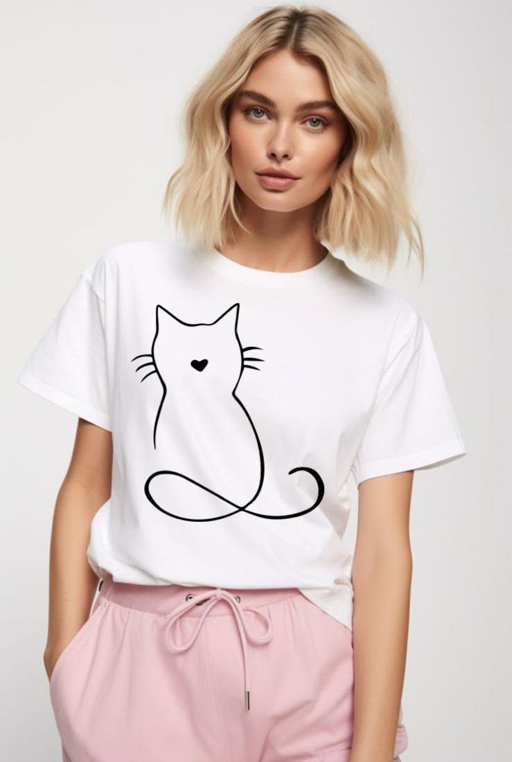 Tricou Cat invisible
