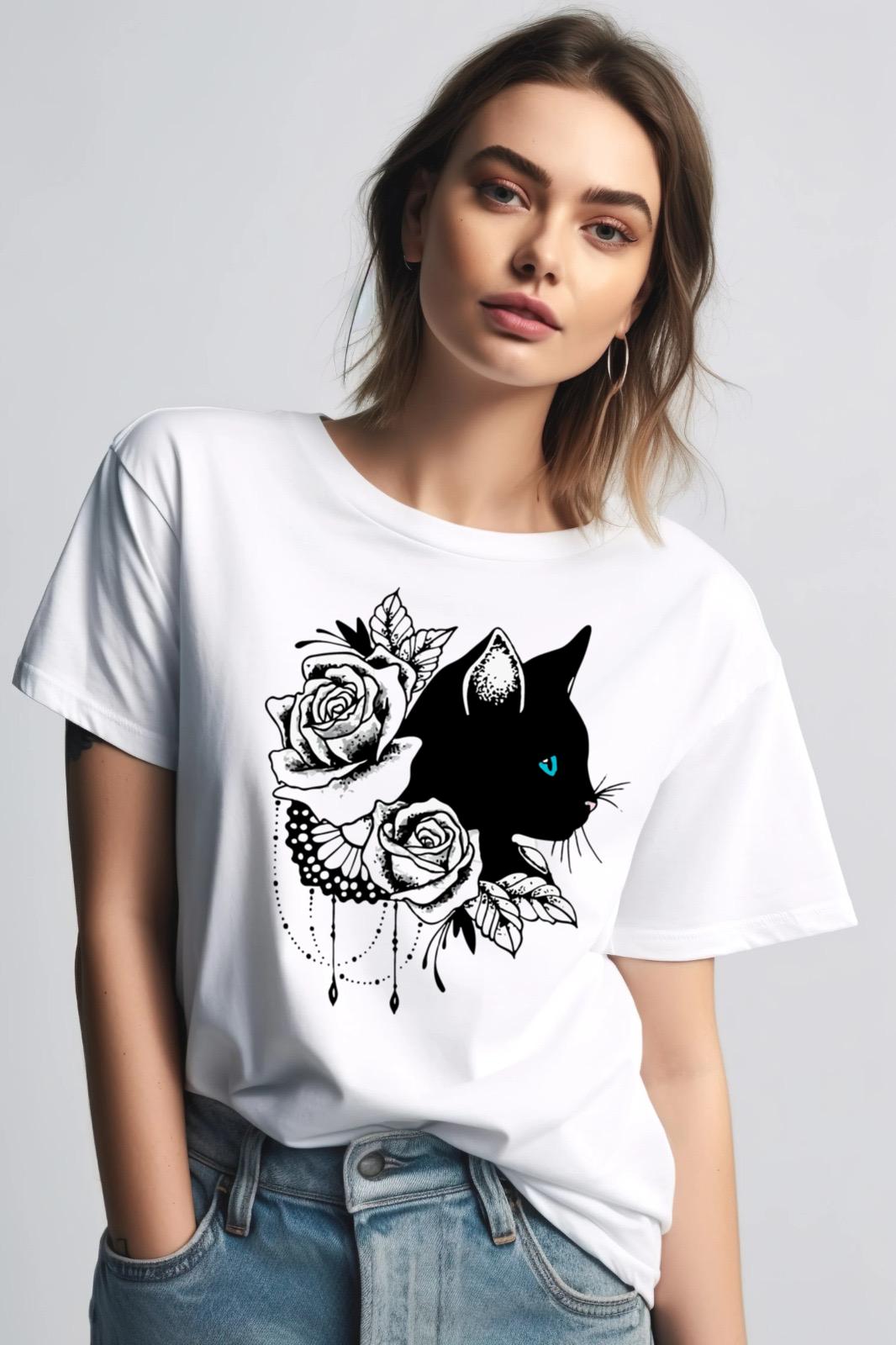 Tricou Black Cat
