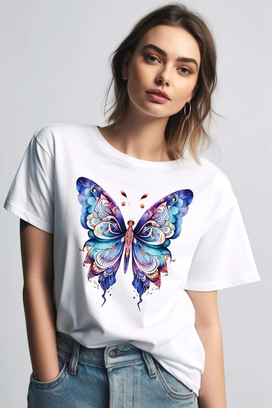 Tricou Blue Nice Butterfly