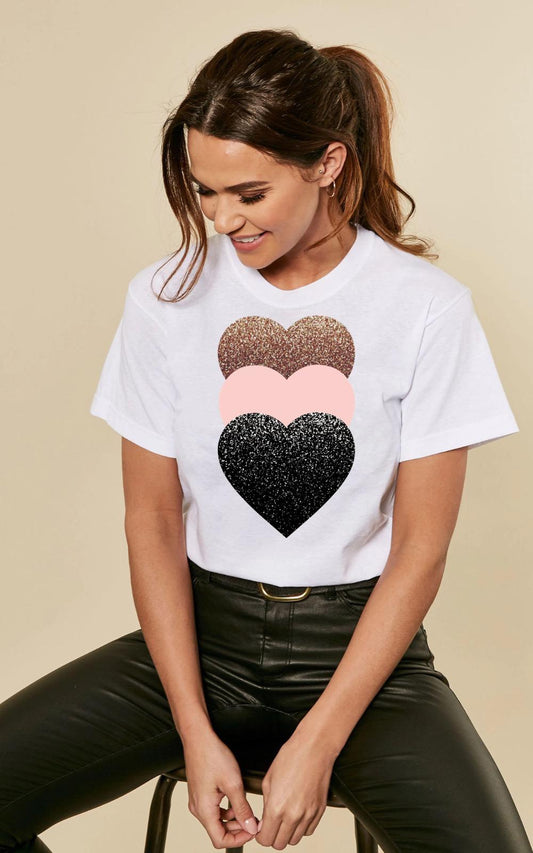 Tricou 3 x heart