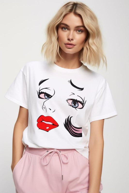 Tricou Red Face